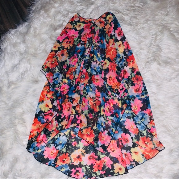 NWOT Beautiful Floral Open Cardigan Kimono - Picture 5 of 7